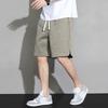 Летние мужские спортивные шорты длиной до колена, прямые свободные шорты в уличном стиле, однотонные повседневные шорты со шнурком, большой размер 8XL
