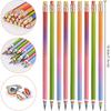 Goldge 16 Pcs Rainbow Pencils, Number 2 Pencils #2 with Erasers, Colored Pencil for Office & School Supplies, Party Favors