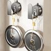 Набор из 2 настенных держателей для крышек кастрюль, не требующих сверления, удобен для маленьких кухонь и ограниченного пространства
