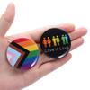 Clothing Tinplate Pins Jewelry Accessories Gay Badge LGBT Brooches Rainbow Brooch Collar Pin