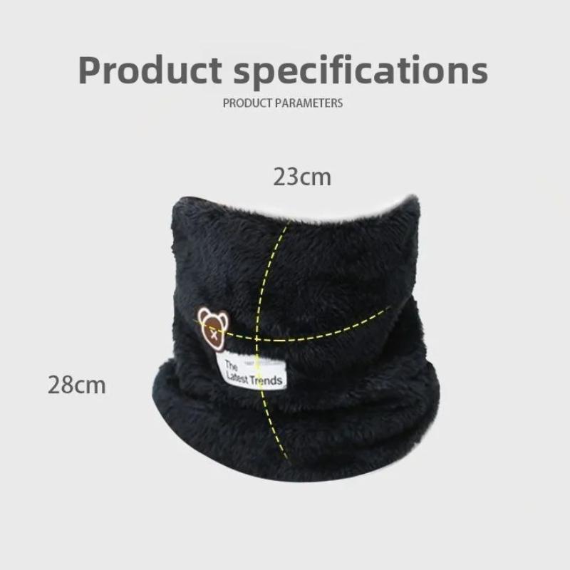 1/2PCS Thickened Warm Neck Gaiter Face Mask Unisex Windproof Breathable Fleece Neck Warmer for Outdoor Cold Weather Sports