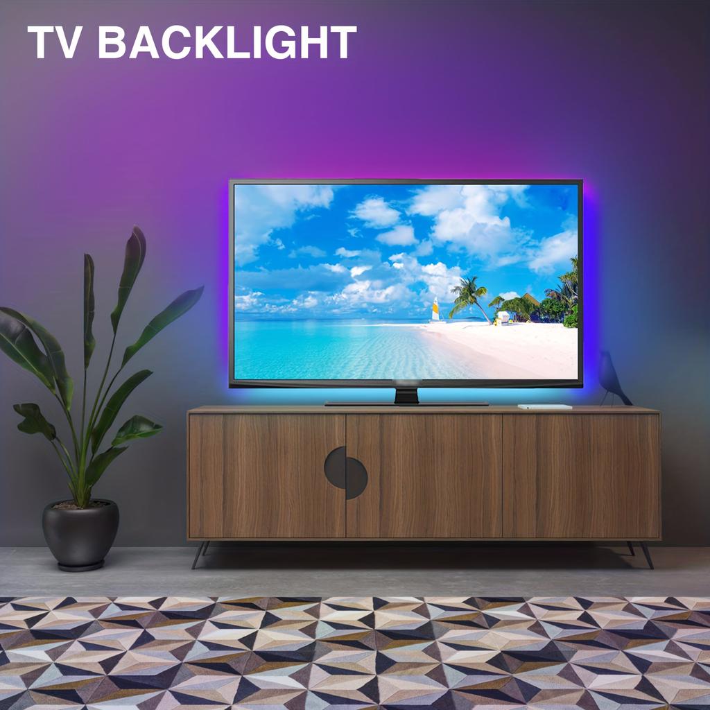 Светодиодная панель 5050RGB с управлением через приложение и пультом дистанционного управления 44 KEY, изменение цвета с синхронизацией музыки, для украшения дома, освещение для вечеринок