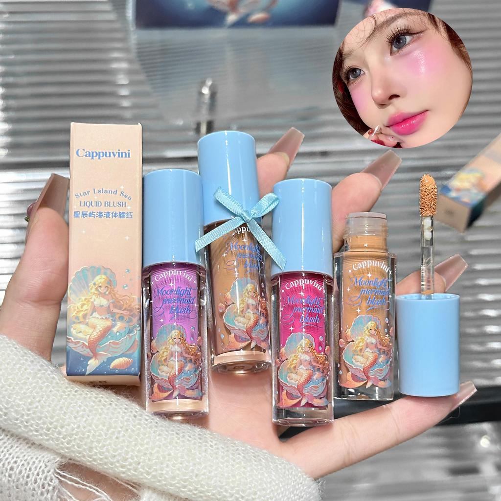 CAPPUVINI Vitality Монохромные жидкие румяна Увлажняющие Водянистые Легкие Жидкие Расширяющий Цвет Макияж Румяна