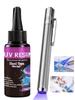 UV Resin Glue 25g Clear Hard Glue Quick Drying Solar Curing Epoxy High Hardness for DIY Jewelry Glass Metal Craft Decoration