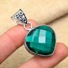 Dazzling Indicolite Gemstone Handmade 925 Solid Sterling Silver Pendant Jewelry For Her