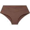 Solid Seamless High Elasticity Triangle Underwear Women Underwear Brown QF6357AD-5GB