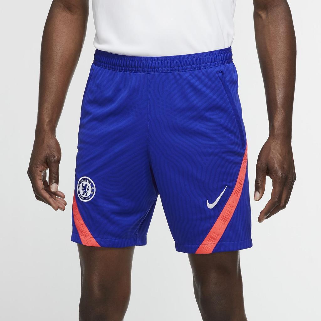 Nike Strike Удобные Повседневные Спортивные Футбольные Брюки Челси 20/21 Мужские низ Синий CK9607-471