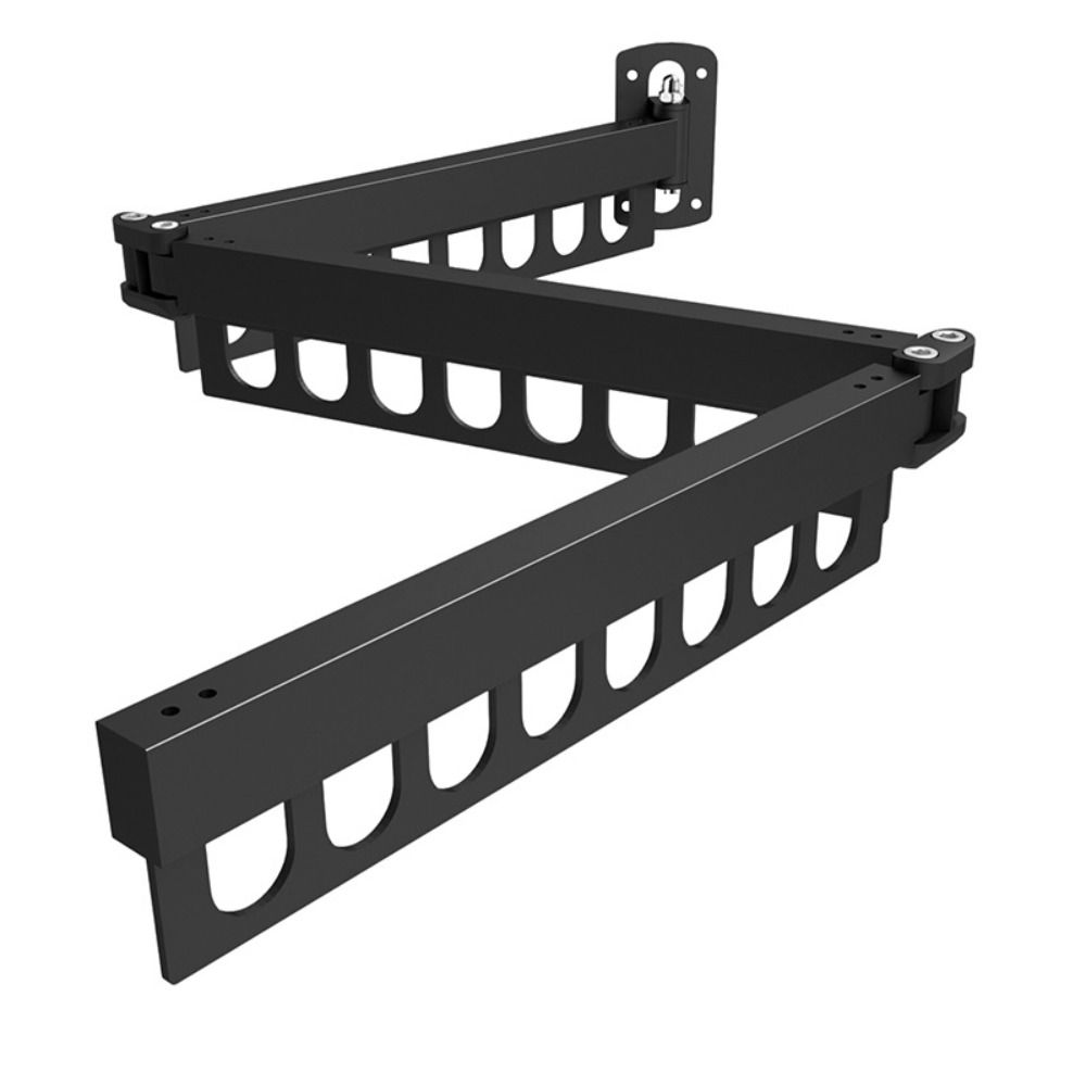 Складная вешалка для одежды из алюминиевого сплава, настенное крепление, стойка для организации одежды для белья