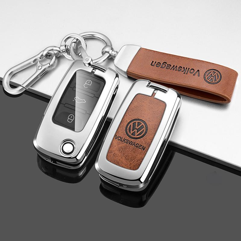 Для VOLKSWAGEN VW Чехол-обложка для корпуса автомобильного ключа Для Volkswagen VW Polo Golf Passat Tiguan Beetle Caddy T5 Up Eos Skoda Octavia Seat L