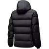 Anta Sports Lifestyle Series Solid Color Zipper Hooded Comfortable Breathable Short Down Jacket Men Outerwear Basic-Black 452440206-2