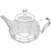 Otsuka Glass Teapot, Heat-Resistant Glass, Approx. 530ml, Large, Simple, Plain, Transparent, Microwave and Dishwasher Safe, 49T517