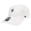 47 Brand 47 Mini Logo Clean Up Cap, Men's & Women's Cap, Small Logo, Forty Seven Yankees, White, Free Size