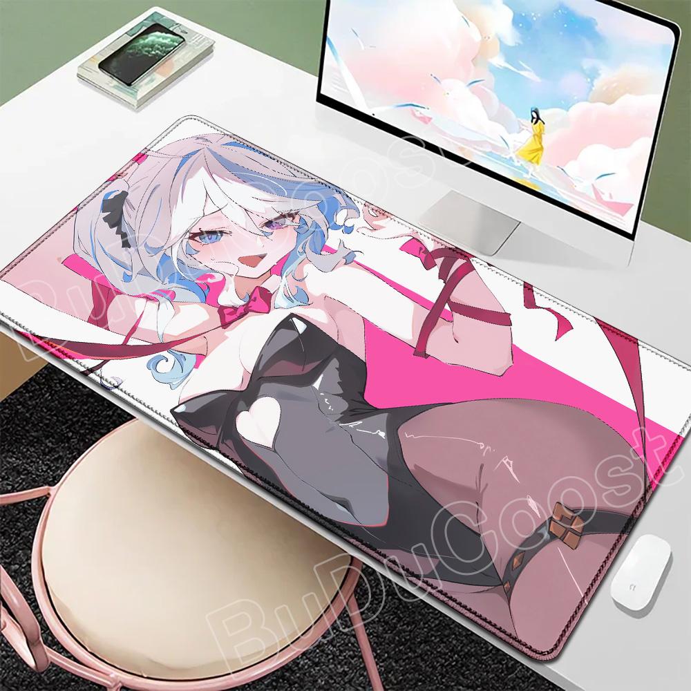 Новые обои Игрок Genshin Furina Коврик для мыши Аниме Игровой коврик для мыши HD Печать Настольные коврики Резиновый настольный коврик XXL Коврики для стола