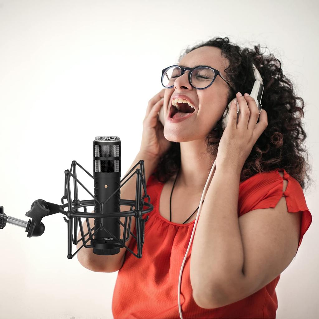 Geekria for Creators Microphone Shock Mount Compatible with Rode NT-USB, NT1-A, NT2-A, NT1000, NT2000, Procaster, and K2, Anti-Vibration Suspension