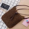 Mini Retro Wicker Women Handbag Bags Totes Summer Beach Straw Woven Rattan Satchel Bag