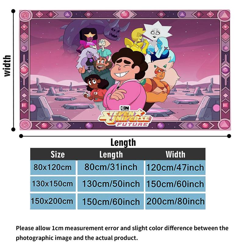 Steven Universo Print Flannel Blanket High Quality Warm Comfortable Cover for All Seasons Perfect for Gifts Home Decor