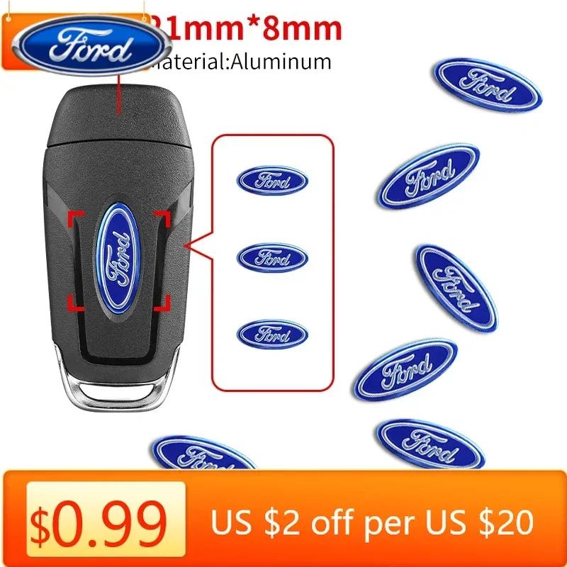 Car Sticker 2026 Ford New 2025 Hot 21mm Car Remote Key Emblem Logo Sticker decoration Decal For Ford ST FOCUS 2 3 Mondeo Fiesta
