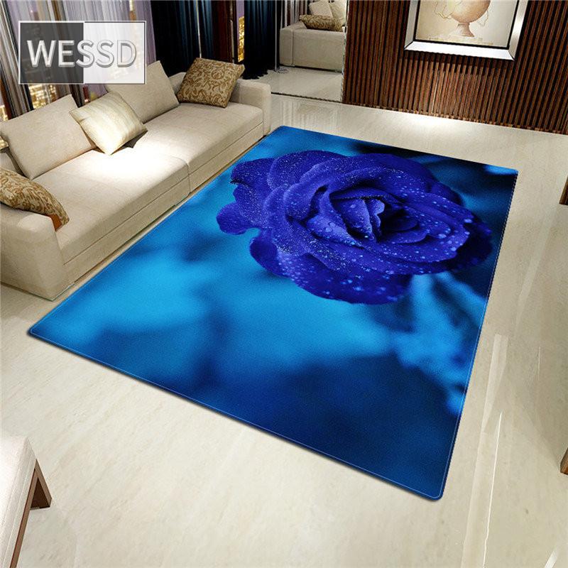Ковер с розой, 3D коврик для гостиной, ковер с цветком, противоскользящий впитывающий коврик для ванной комнаты, кухонный коврик, домашний декор, коврик на заказ, большой ковер