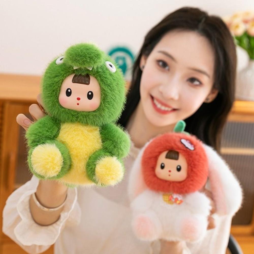 Cartoon Little Raccoon Plush Doll Cute Animal Strawberry Cat Doll Kids Birthday Christmas