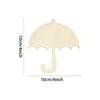 20pcs Umbrella Unfinished Crafts Wood Chip Decorations Suitable For Birthday Wedding Party Desktop Decoration Diy Painting Gifts
