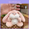 Plush Sweet Rabbit Keychain Colorful Cartoon Animal Stuffed Toy For Backpacks