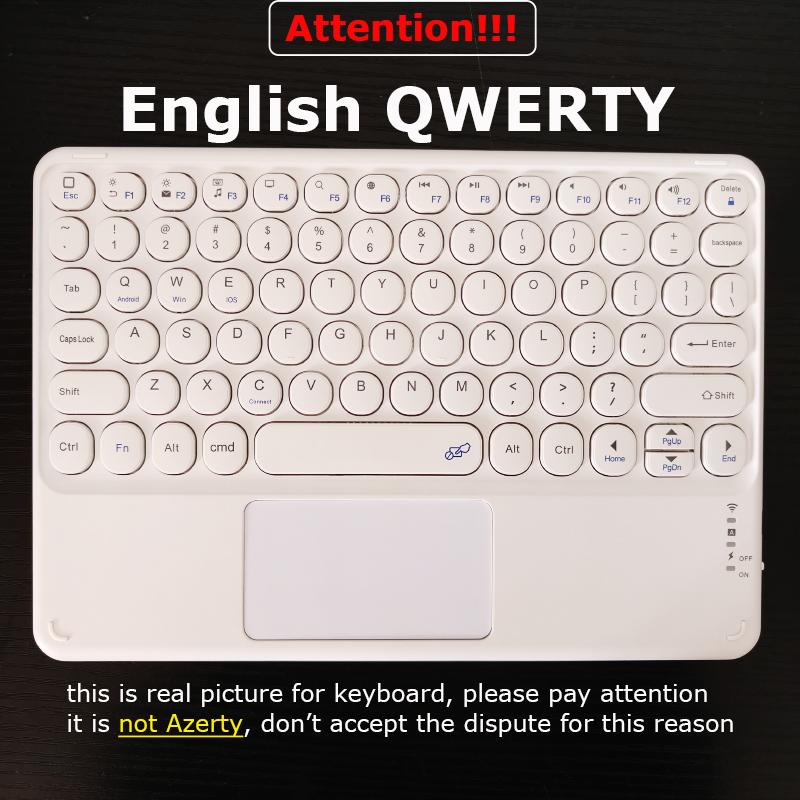Беспроводная клавиатура с тачпадом для iPad 10 Gen 2022 Air 5 4 Air 6 10,9 Air 3 Smart Case Pro 11 10,5 10,2 8th 9th 9,7 Case