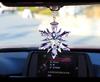 Goddess Style Crystal Snowflake Car Mirror Pendant - High-End Interior Ornament