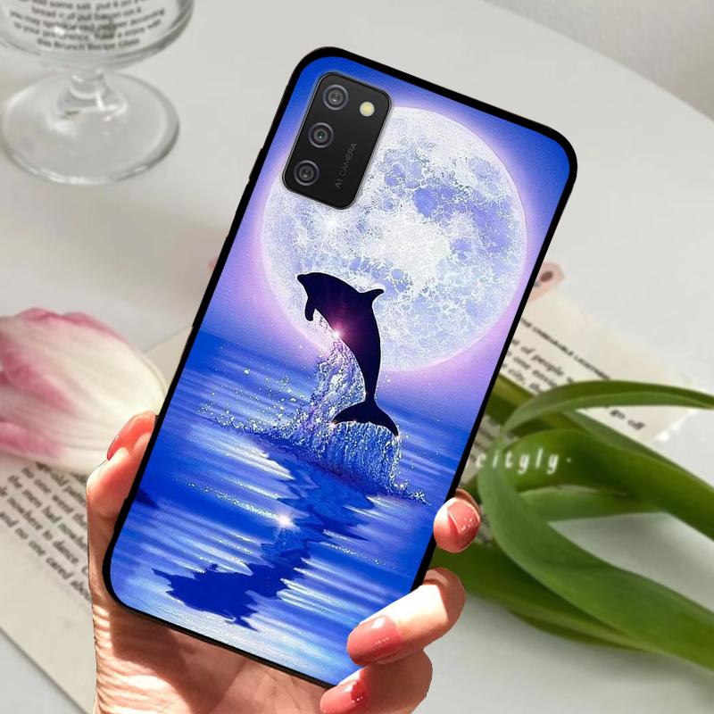 Чехол для Samsung Galaxy A02s A02 Животные Ударопрочный Мягкий Силикон ТПУ Чехол для Телефона Для Samsung Galaxy A03 Coque A03S Бампер Fundas