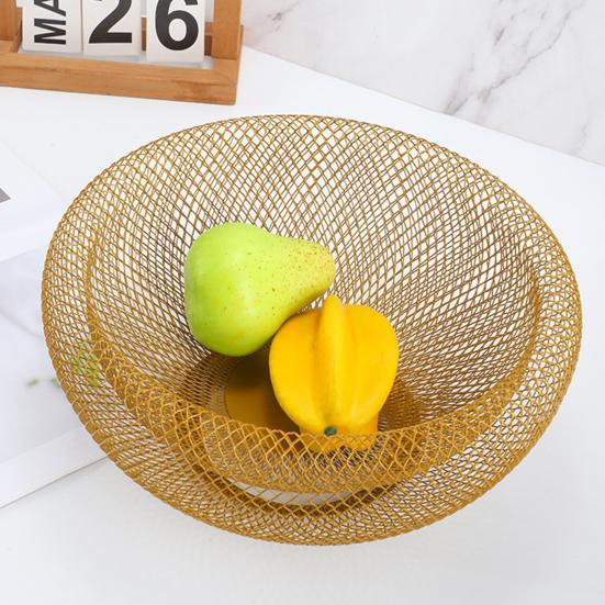 Fruit Plate with Built-in Drainage Holes Bird Nest Design Fruit Basket Kitchen Counter Dining Table Home Decor