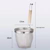Stainless Steel Noodle Funnel Thickened Fine Mesh Sieve Spoon  Kitchen Gadgets