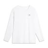 Модная Повседневная Удобная Универсальная Простая Футболка с Длинным Рукавом Мужские Топы Белый AHSU007-1