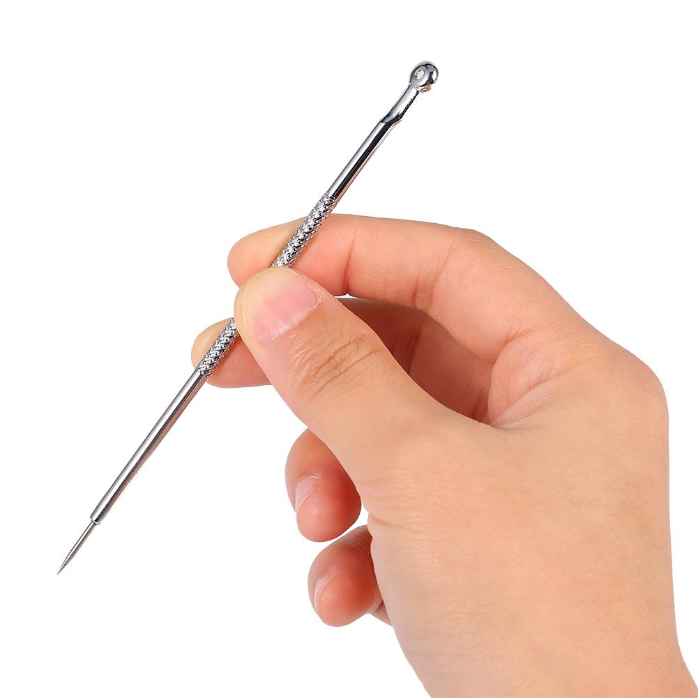 4PCSSet Stainless Steel Blackhead Acne Blemish Removal Needle Kit Tool