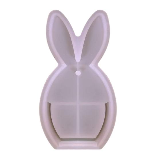 Пасхальная силиконовая форма для подарков на деньги, гипсовые формы в форме кролика, форма для держателя помады, гибкая форма для денег, смоляная форма для пасхального подарка своими руками