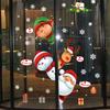 2/4 Pcs Christmas Stickers Santa Claus Snowflake Reindeer Xmas Decals Waterproof Festive Decor Stickers for Windows Glass