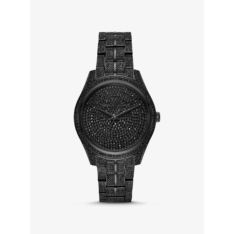 Michael Kors Часы Lauryn Pavé с черным покрытием MK3980