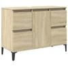 3 Piece Bathroom Furniture Set in Sonoma Oak Particleboard
