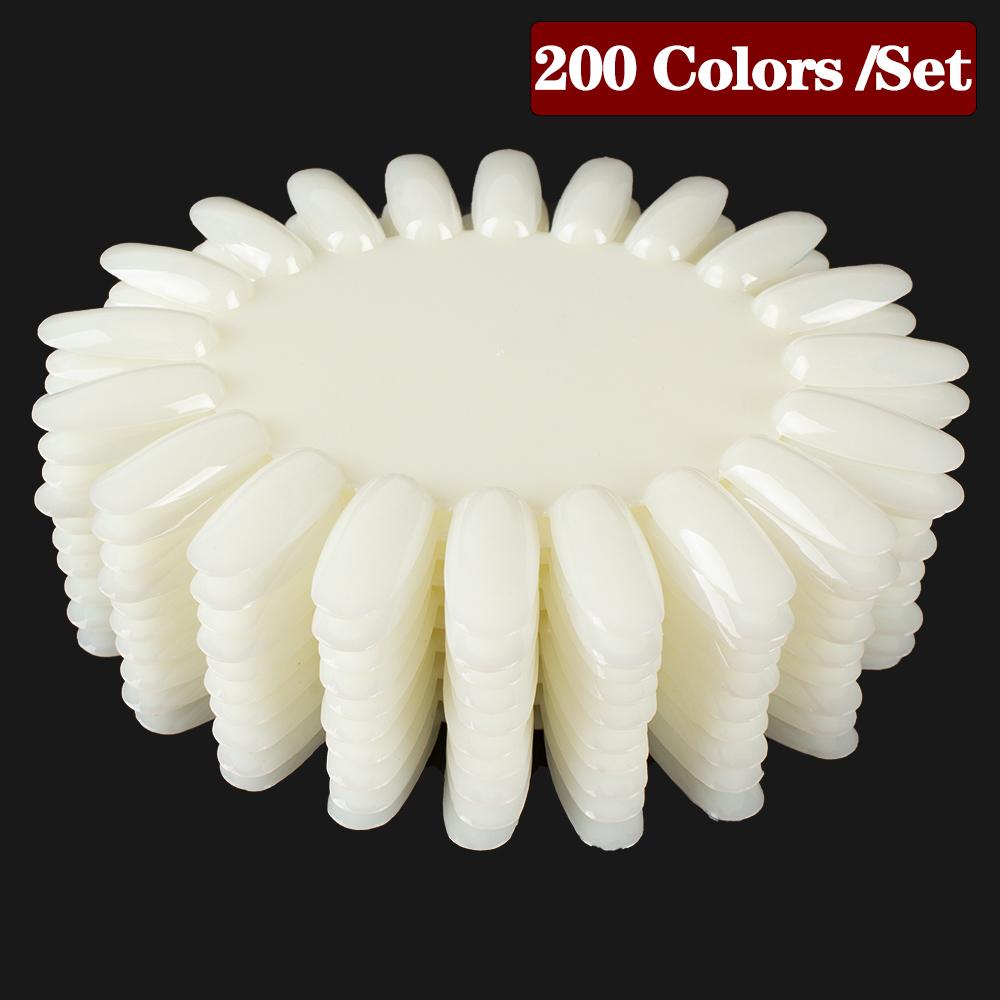 1 компл. для дизайна ногтей, веерная форма, дисплей, естественная диаграмма, гель-лак, образец окраски, тренировка, накладные ногти со съемным кольцом