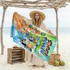 Bluey Soccer Fun Personalized Text Beach Towel Quick-Dry Soft Microfiber Suitable for Sports Travel Swimming Yoga Bathroom Beach And Pool