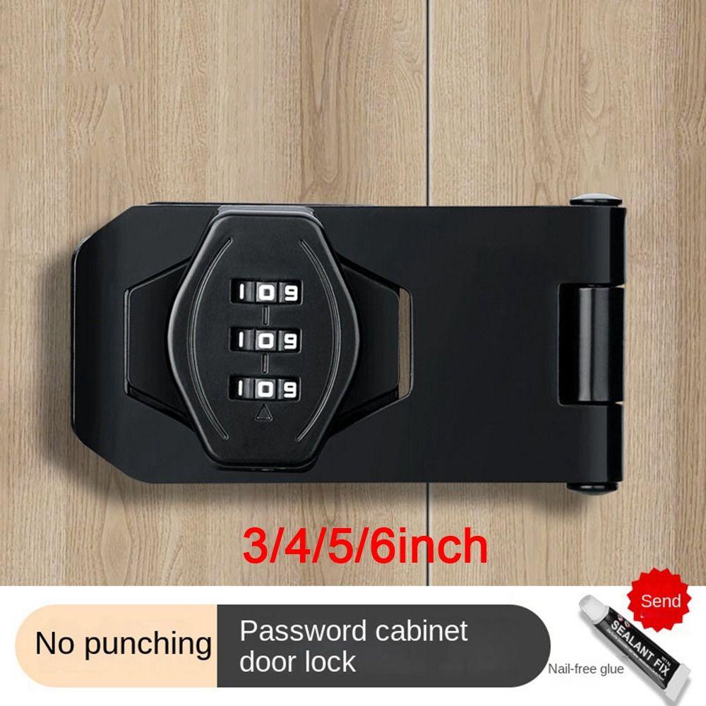 Zinc Alloy Combination Coded Lock 3 Digit Coded Window Stoppers New Cabinet Password Locks  Cabinet