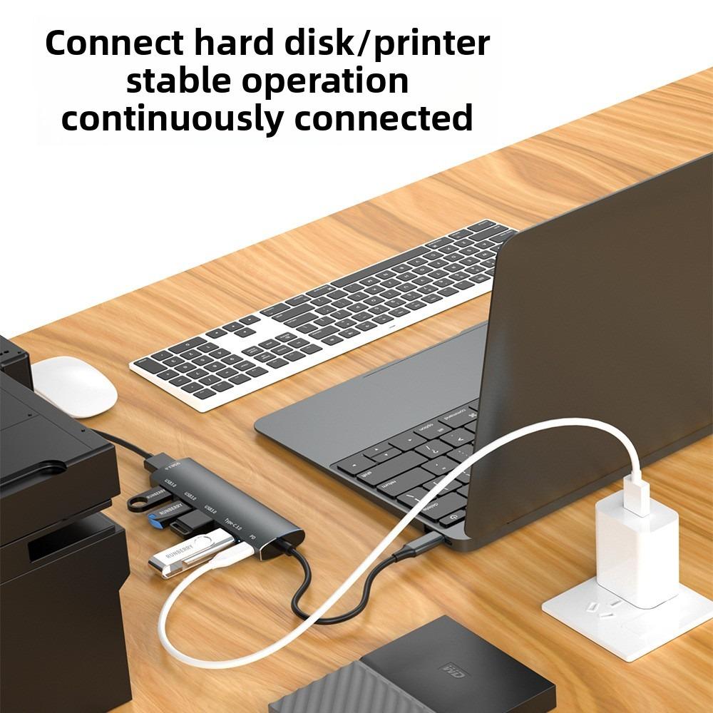 6 в 1 USB C Hub Type C Splitter адаптер для ноутбука USB 3.0 HDMI 4K USB HUB для MacBook Pro Air iPad