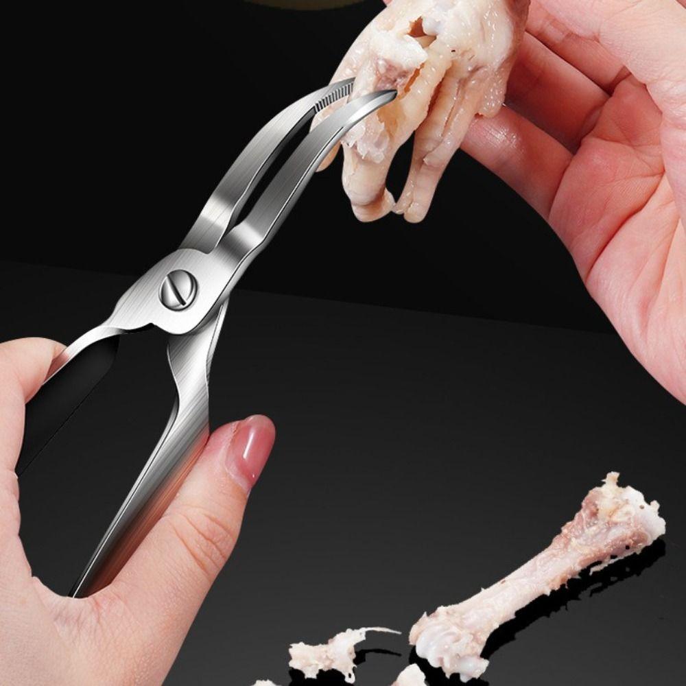 Curved Tip Chicken Feet Boneless Pliers Professional Chicken Bone Scissors Restaurant