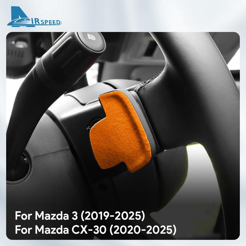 2 шт. Верхняя замшевая накладка LHD RHD Наклейка Для Mazda 3 BP Axela CX30 CX-30 2024 2025 Автомобильный подрулевой переключатель