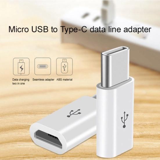 OTG-адаптер Micro USB (гнездо) на Type-C (штекер), конвертер для передачи данных