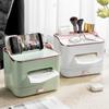 Multifunctional Light Luxury Desktop Tissue Box Paper Towel Box Remote Living Room Control Storage Office Storage Drawer Box
