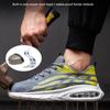 Air Cushion Men Safety Shoes Steel Toe Work Shoes Men Women Indestructible Shoes Breathable Anti-Smash Work Shoes Lightweight