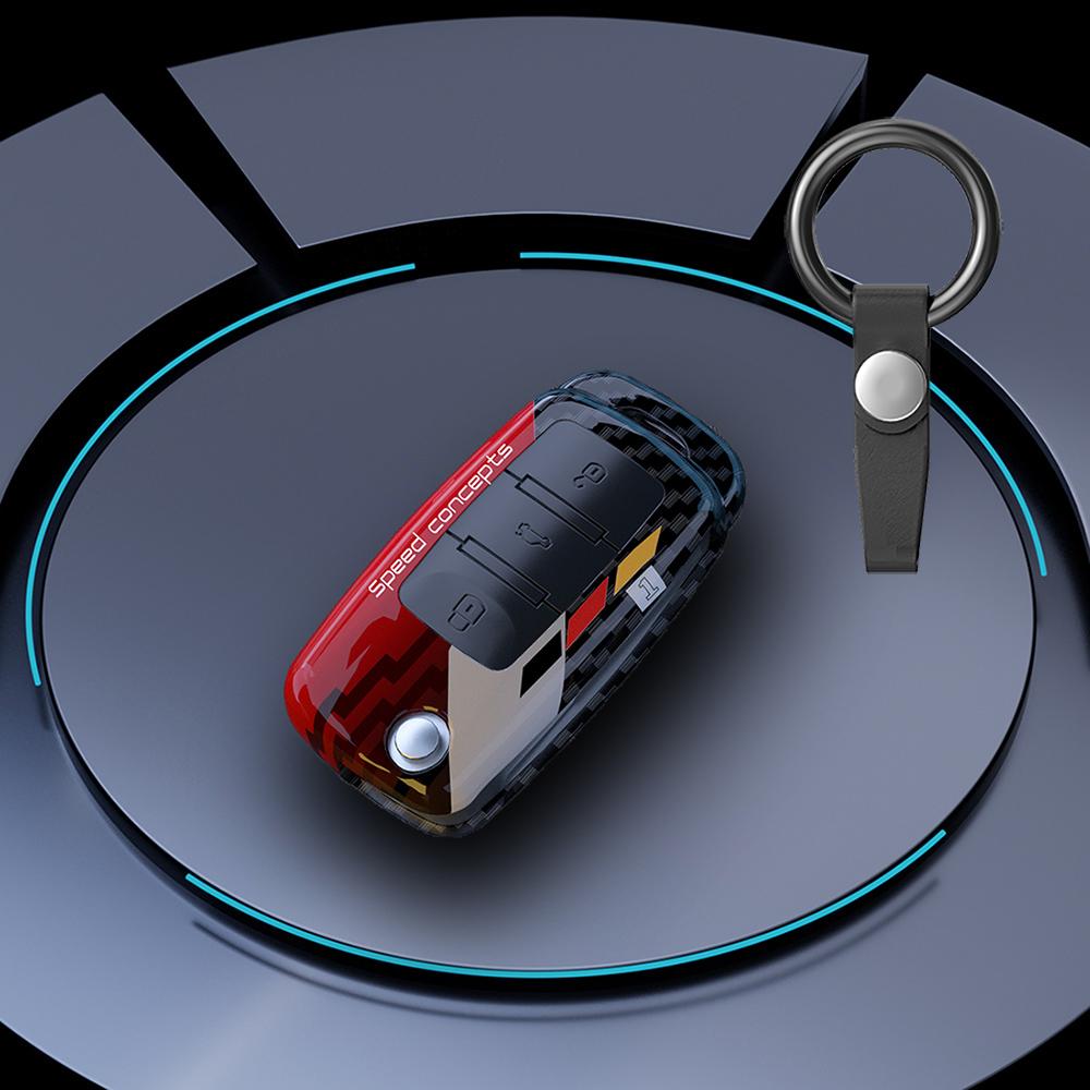 Граффити Авто Смарт Ключ Чехол Полный Корпус Крепление Подходит Для Volkswagen Vw Polo Tiguan Passat B5 B6 B7 Golf Eos Scirocco Jetta Mk6 Octavia