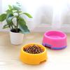 Colorful Round Plastic Pet Bowl for Dogs and Cats