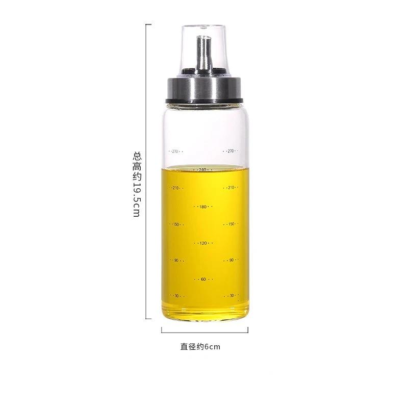 Durable High Borosilicate Glass Oil Bottle Leak-Proof Seasoning Storage Pot Soy Sauce Jar Vinegar Bottle Kitchen Gadget