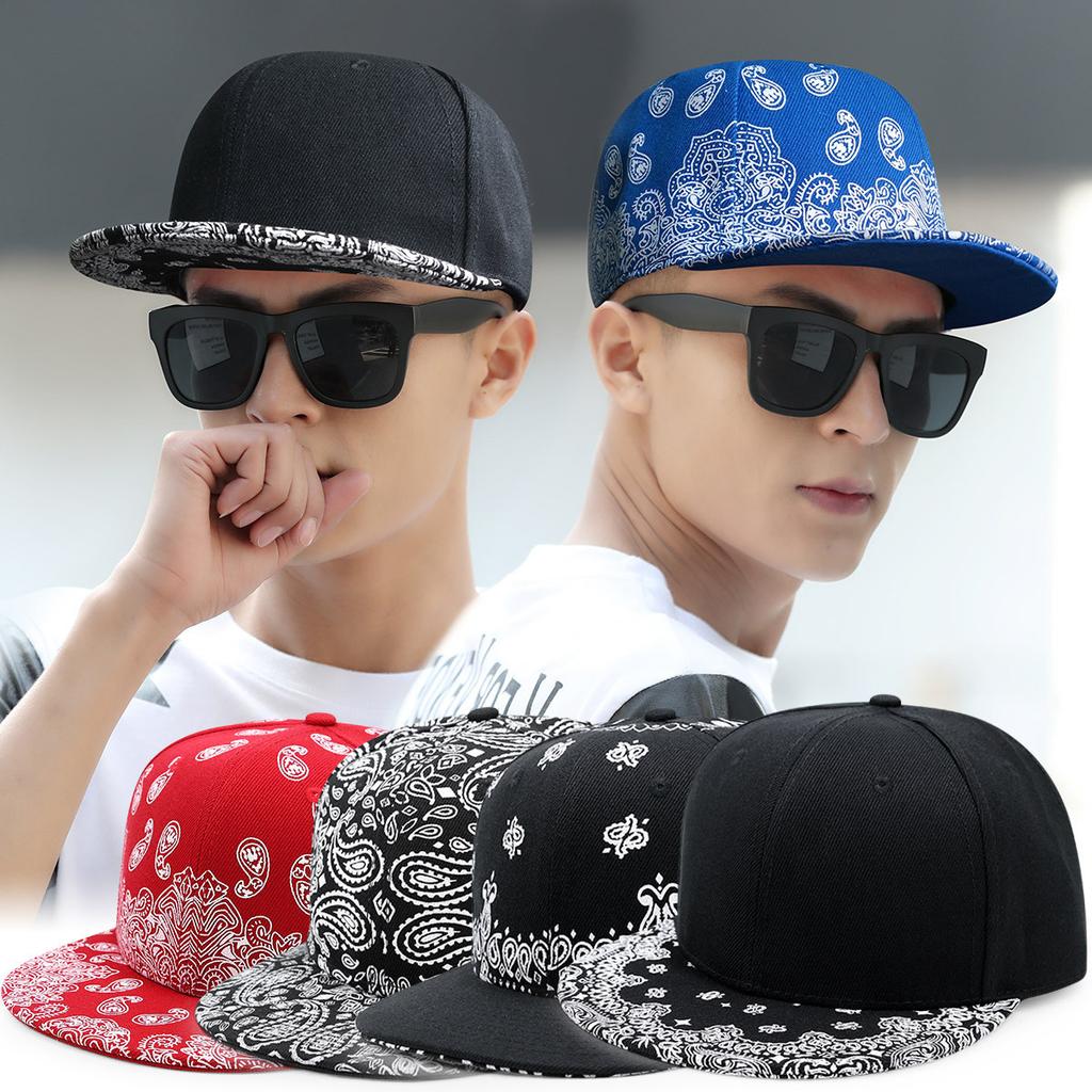 Модная бейсболка с принтом «кешью» в стиле хип-хоп с плоским козырьком для мужчин и женщин, трендовая уличная танцевальная плоская шляпа, повседневная шляпа для выступлений