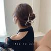 New hairClip For Women Simple Metal Rhie Pearl Geometric Claw Elegant Fashion Girl Headwear Hair Accessories